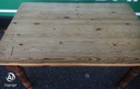 Solid pine neat 4ft 7" dining table with drawers