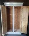 SOLID PINE SHABBY CHIC PAINTED WARDROBE