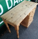 SOLID PINE FOUR DRAWER DESK / DRESSING TABLE
