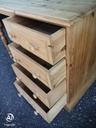 SOLID PINE FOUR DRAWER DESK / DRESSING TABLE
