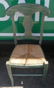 Four Rush Seated Dining Chairs