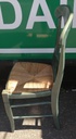 Four Rush Seated Dining Chairs