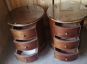 STUNNING PAIR OF WILLIS AND GAMBIER 3 DRAWER BEDSIDE / SIDE TABLE CHESTS