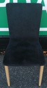Set of four ligne roset black dining chairs