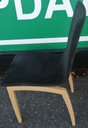 Set of four ligne roset black dining chairs