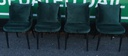 STUNNING BLACK MODERN ROUND TABLE AND 4 CHAIRS