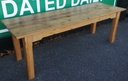 LOVELY LONG NARROW OLD PINE DINING TABLE