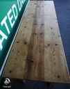 LOVELY LONG NARROW OLD PINE DINING TABLE