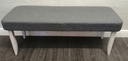 Grey Upholstered dining bench