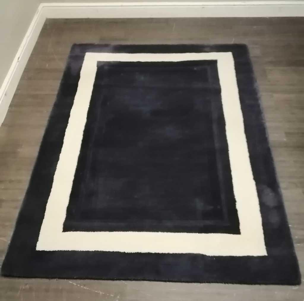 LAURA ASHLEY MIDNIGHT BLUE WOOL RUG