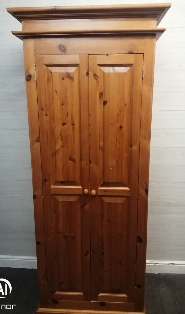 SOLID PINE DOUBLE WARDROBE