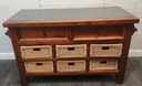 Quality Mexican Pine Kitchen Island with GraniteTop
