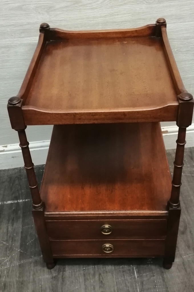 Repro Two Drawer Side Table