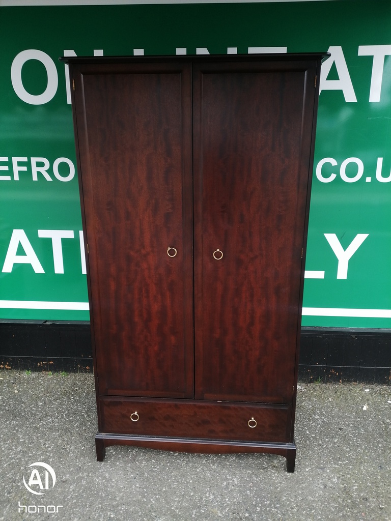 Stag double wardrobe with drawer