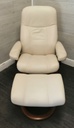STRESSLESS Leather Recliner Chair with Footstool