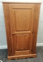 SINGLE DOOR SOLID PINE LOW WARDROBE