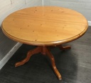 ROUND SOLID PINE DINING TABLE