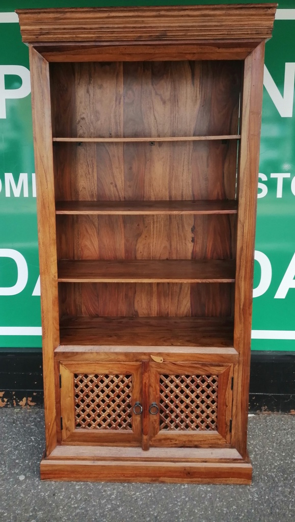 Quality Sheesham Cupboard Base Bookcase
