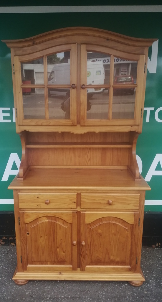 LOVELY NEAT PINE DISPLAY DRESSER