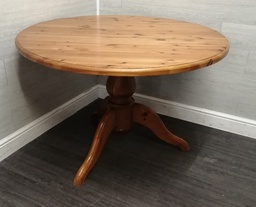 [HF16361] 3FT 8" ROUND solid PINE TABLE