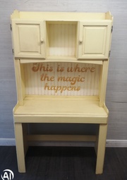 [HF17483] Lovely Painted Pine Workstation Desk