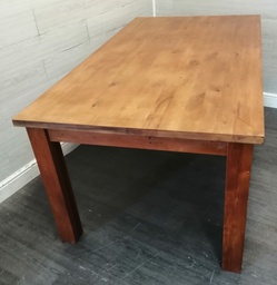 [HF17892] 6FT SOILD PINE DINING TABLE