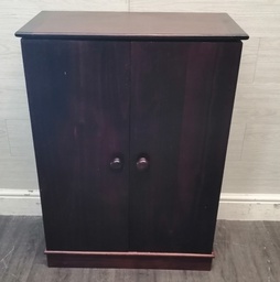 [HF18201] Dark Wood Style CD / DVD Cupboard