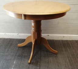 [HF18735] ROUND RUBBER WOOD DINING TABLE