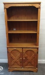 [HF18762] Pine Cupboard Base Bookcase