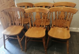 [HF18801] 6 x fiddle back dining chairs
