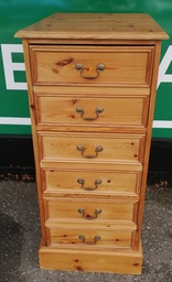 [HF18967] Quality solid pine three drawer file unit