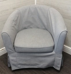 [HF19011] GREY IKEA TUB CHAIR