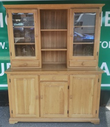 [HF19090] LOVELY PART GLAZED OAK DRESSER