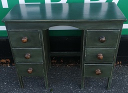 [HF19100] LOVELY KIDS SHABBY CHIC GREEN PAINTED DESK