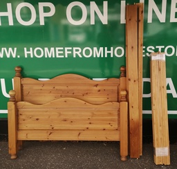 [HF19141] solid pine 4ft6" bed frame