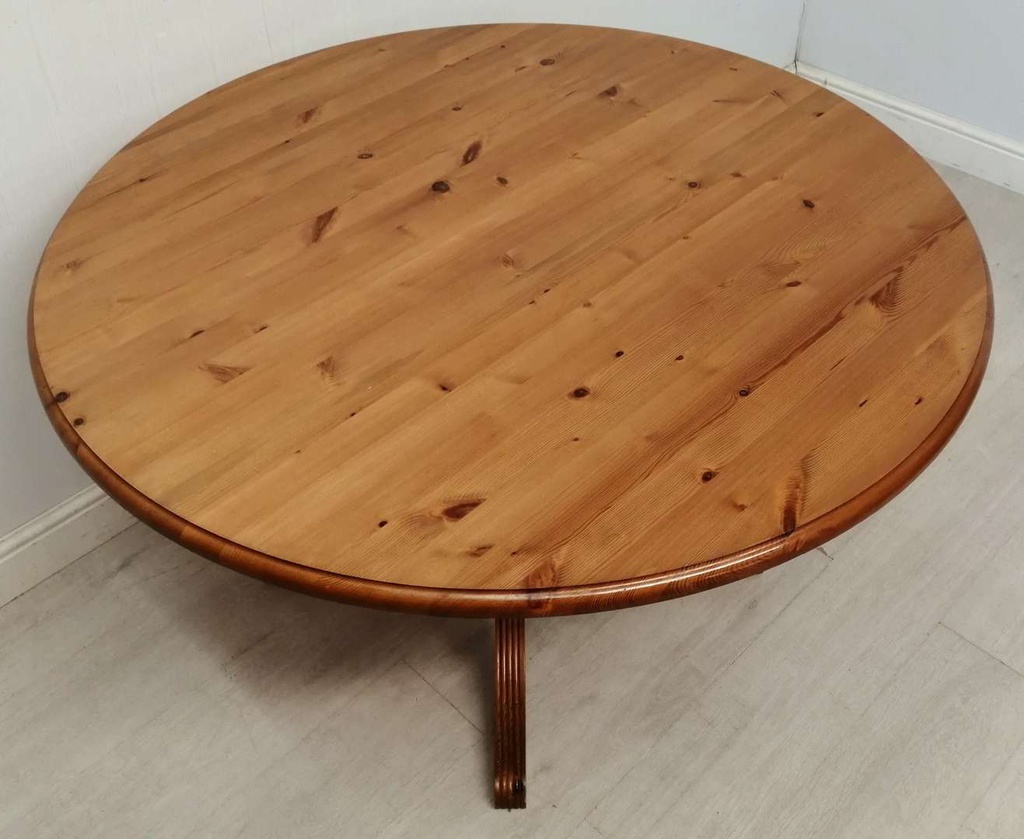 3ft9" DUCAL Round Pine Table
