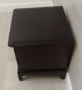 stag bedside table with tea tray