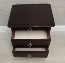 stag bedside table with tea tray