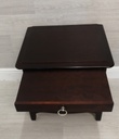 stag bedside table with tea tray