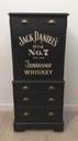 stunning painted  drinks cupboard