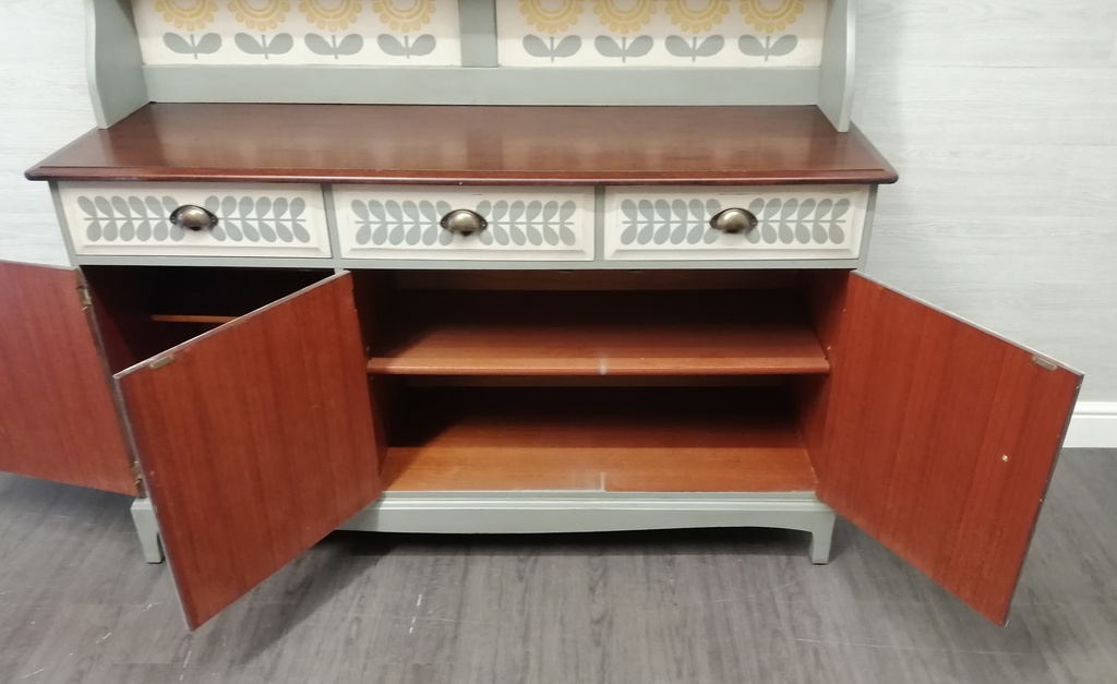 stunning retro stag painted dresser