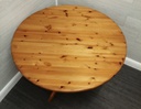 3FT 8" ROUND solid PINE TABLE