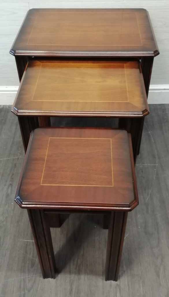 Nest of Three repro mahogany  Tables