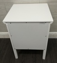 TWO DRAWER WHITE BEDSIDE