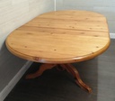 Quality large Oval Pine Extending Dining Table