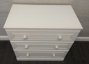 ALSTONS White three Drawer Chest