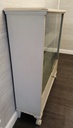 Glazed front sliding door painted bookcase