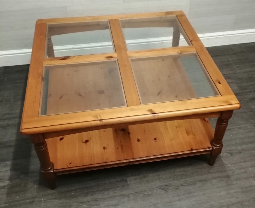 DUCAL PINE SQUARE COFFEE TABLE