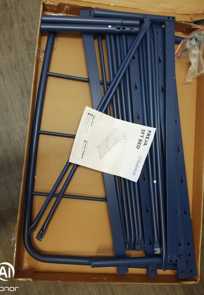 New Boxed Single 3ft Blue Bed Frame