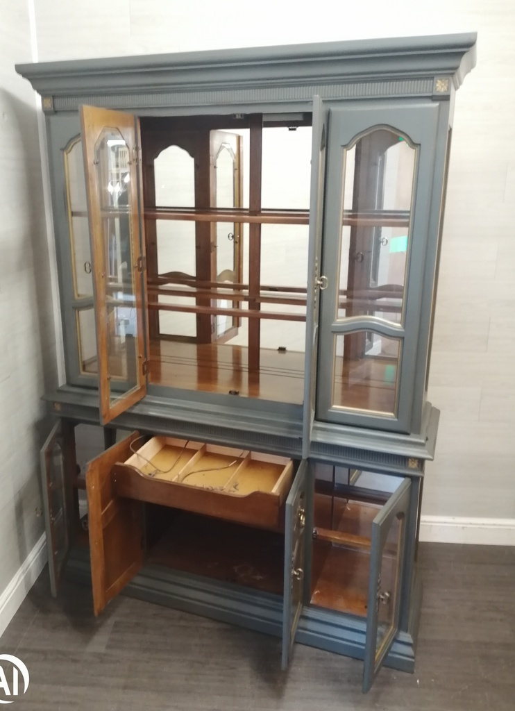 Lovely Painted Glazed Display Unit